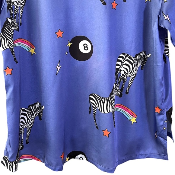 NWT Dressed In LALA Get Lucky Satin TOP ONLY - Picture 9 of 11